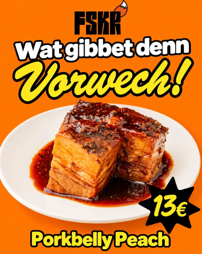 Porkbelly Peach, 13 Euro